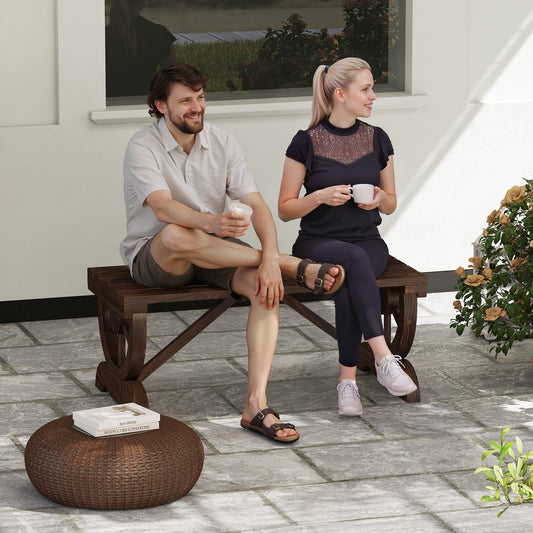 2-Person Wooden Garden Bench