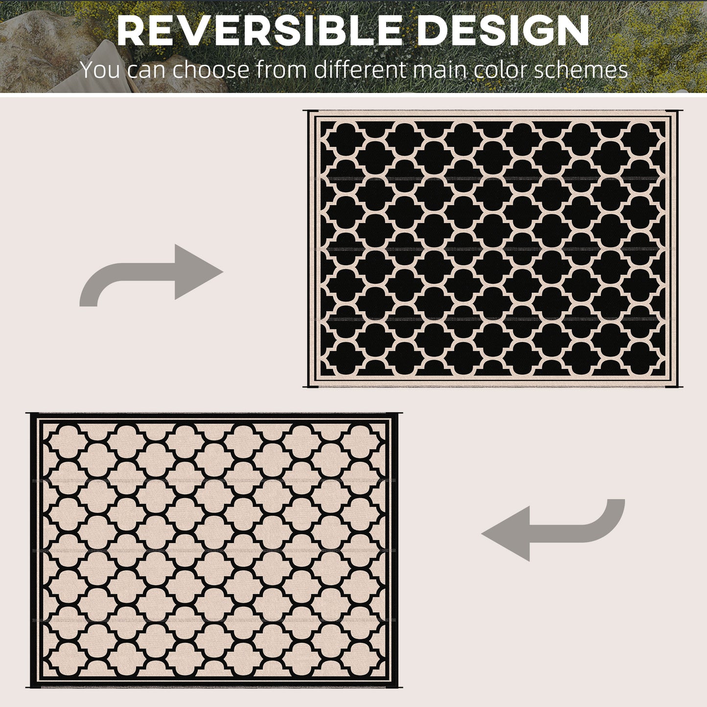 Reversible Polypropylene Outdoor Rug