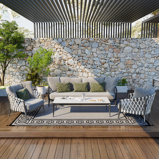 Outdoor Rug for Patio, 9' x 12' Waterproof