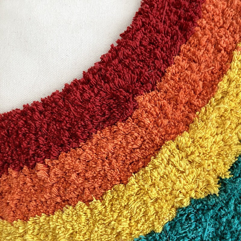 Rainbow Tufted Pillowcases