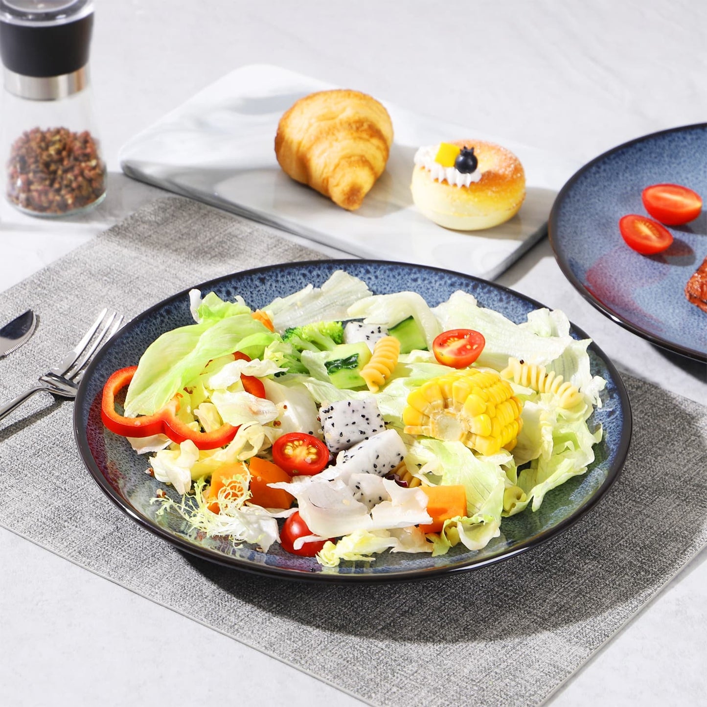 Blue Plate Set Of 6