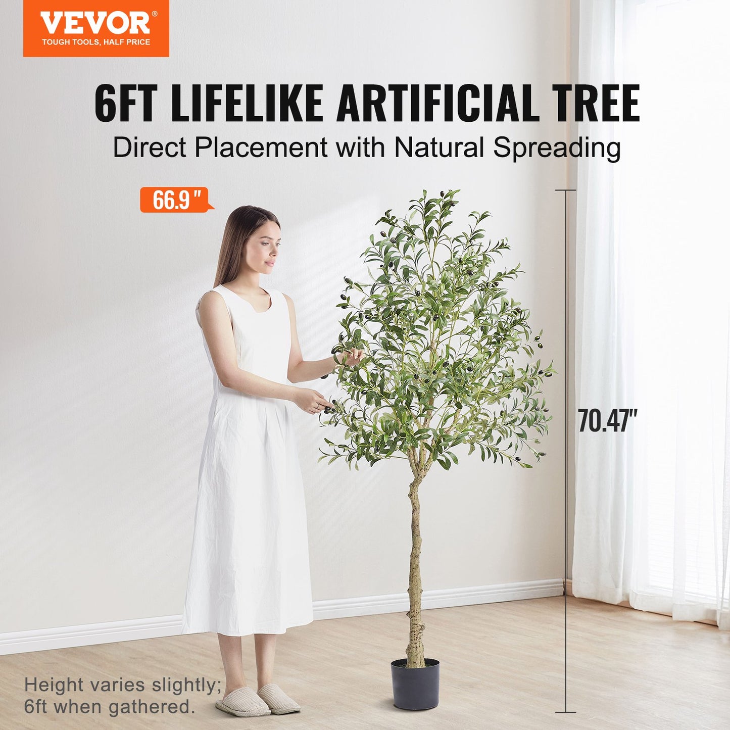 Artificial Olive Tree, 6 FT Tall