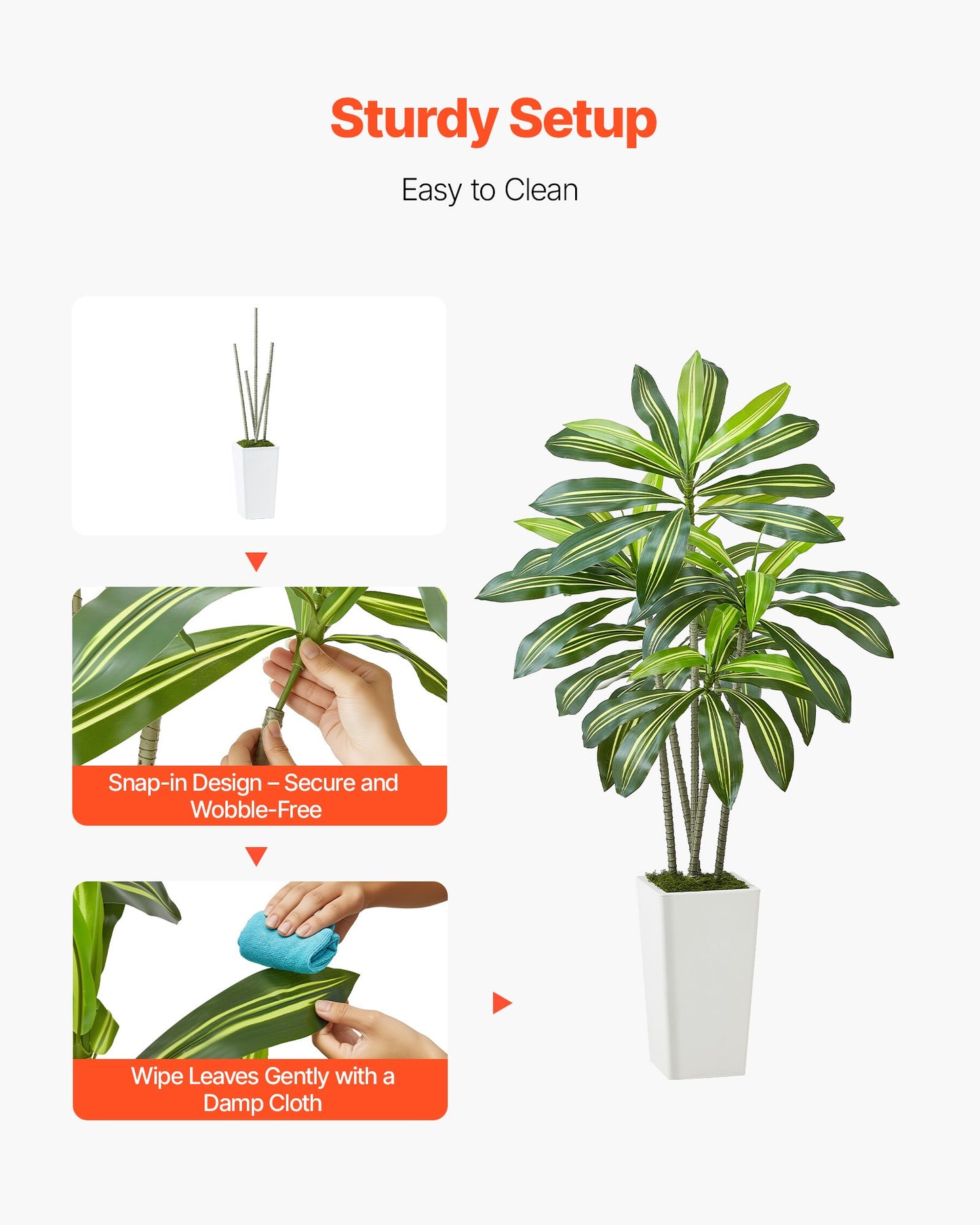Artificial 5 Ft Dracaena Tree