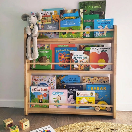 Madeleine, Montessori wooden library for children