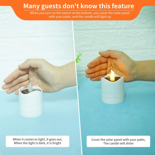 Solar Powered LED Candle Lights for Event