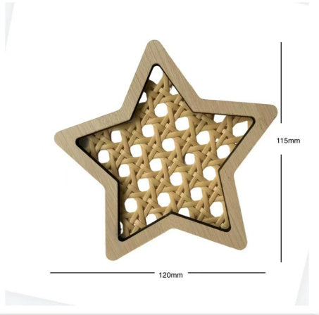 Wooden Rattan Wall Decoration