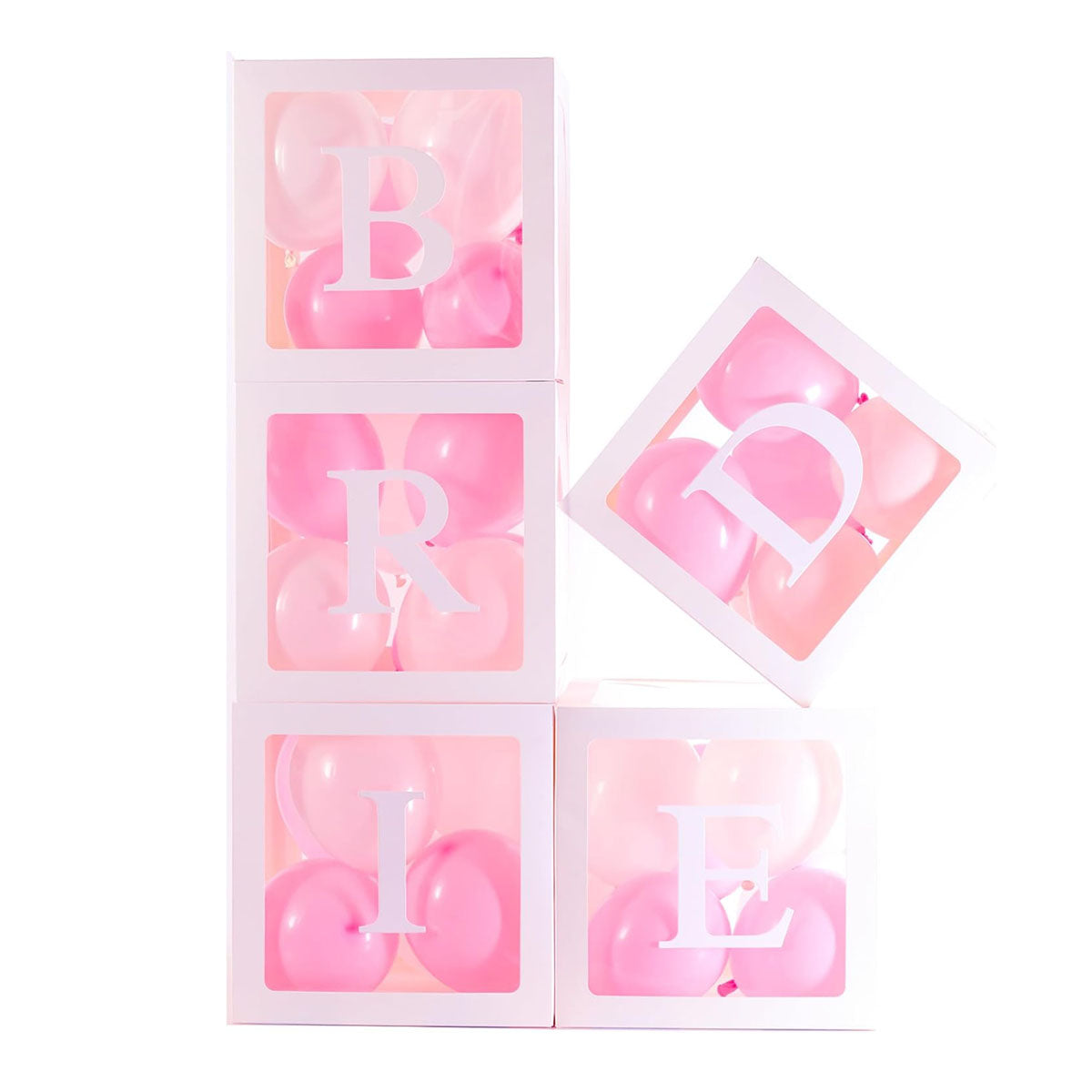 5 Pieces Wedding Balloon Boxes, Bride