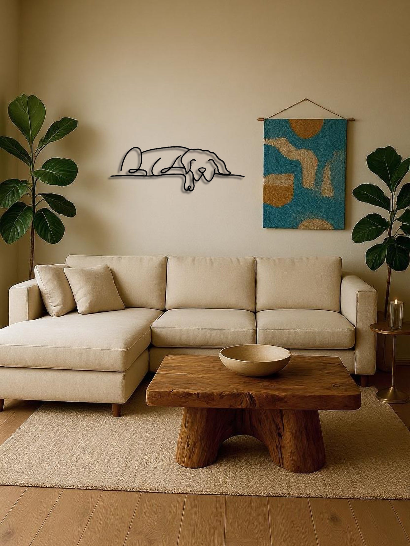 Metal Dog Wall Art