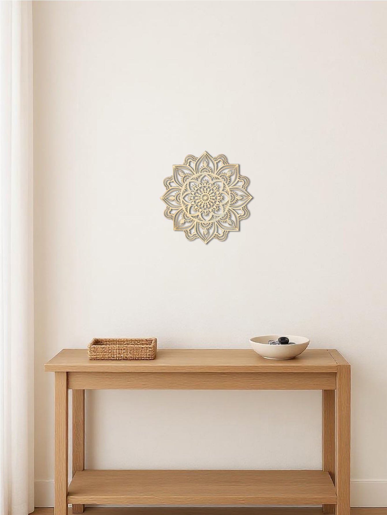 Hand-Hammered Moroccan Metal Mandala Wall Art