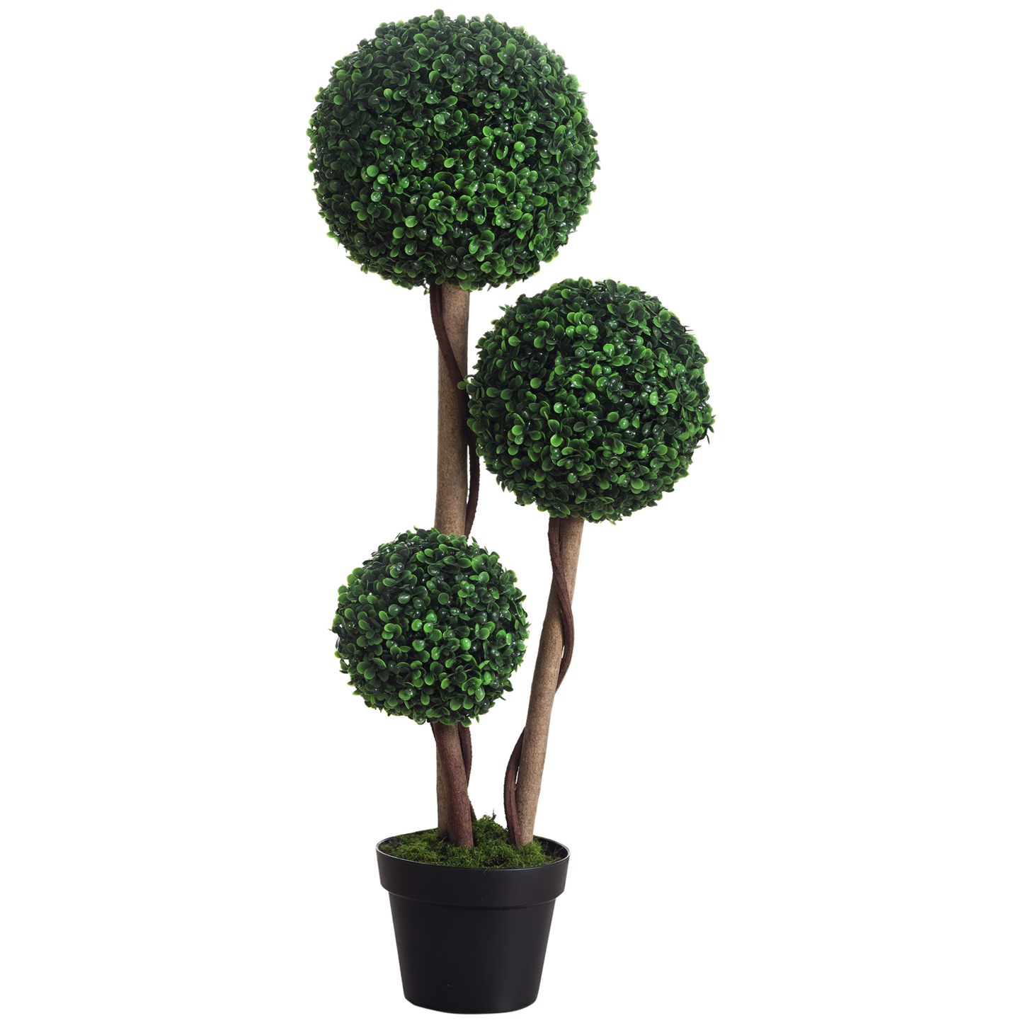 3 Ball Faux Boxwood Topiary Tree for indoor & outdoor use