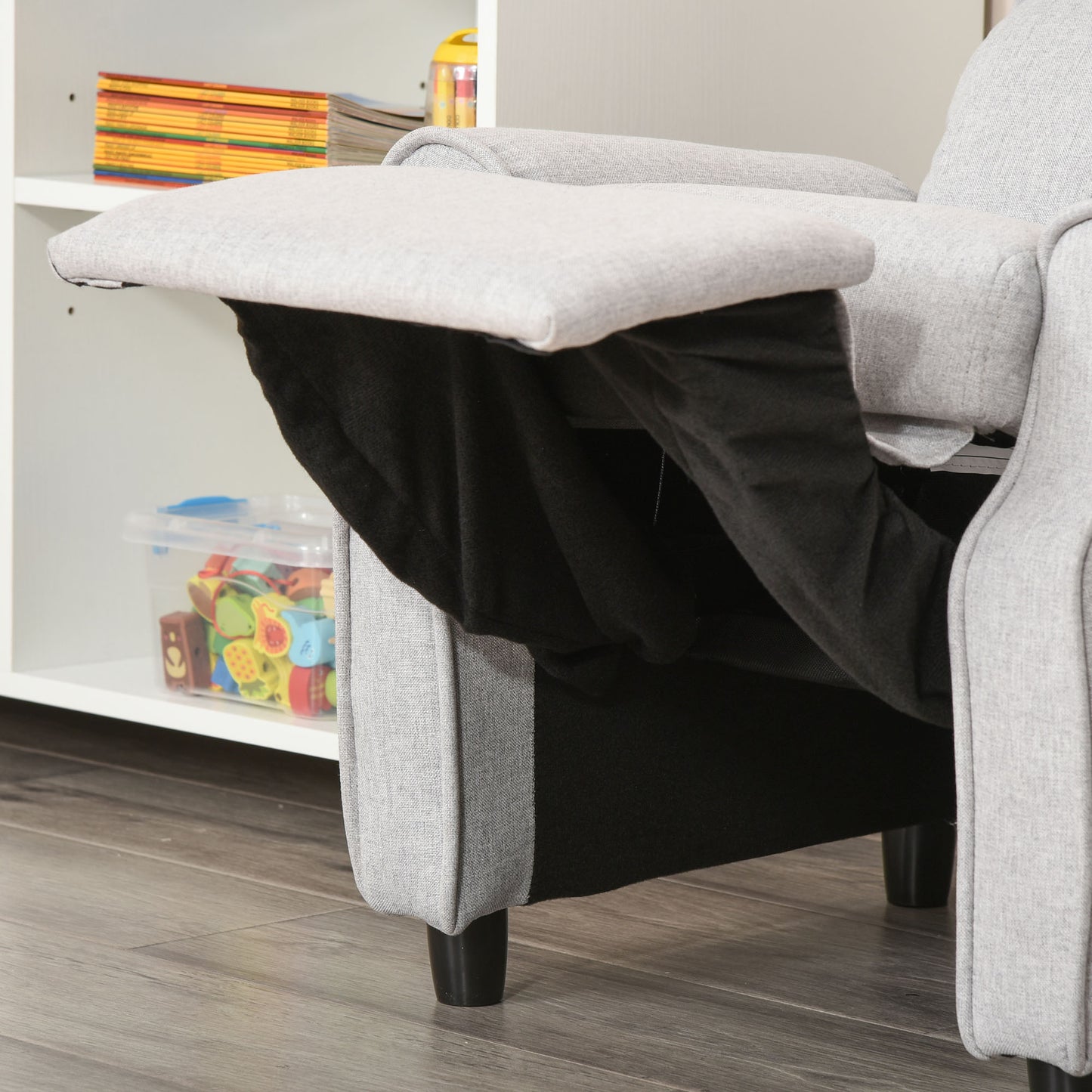 Kids Recliner Chair, Light Grey