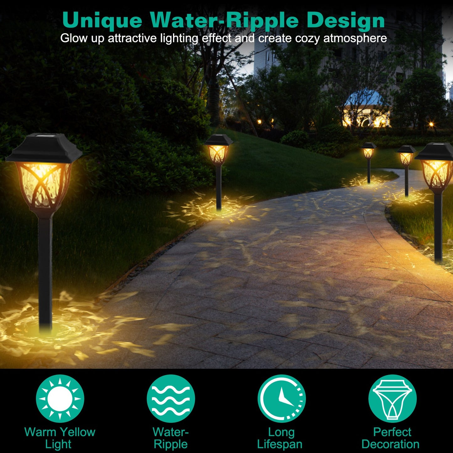 6Pack Solar Powered Lights