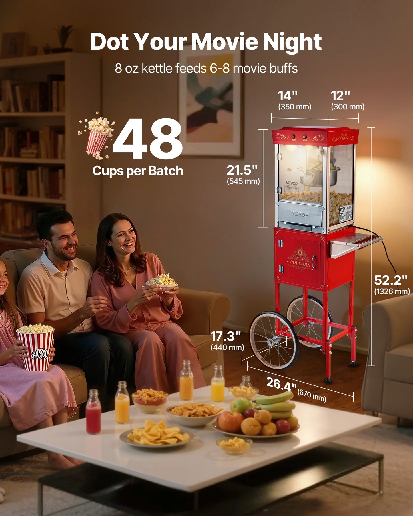 Popcorn Machine with Cart