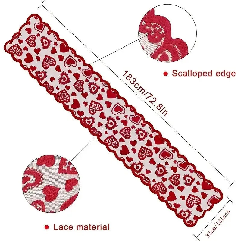 Valentine's Day Decorative Table Runner