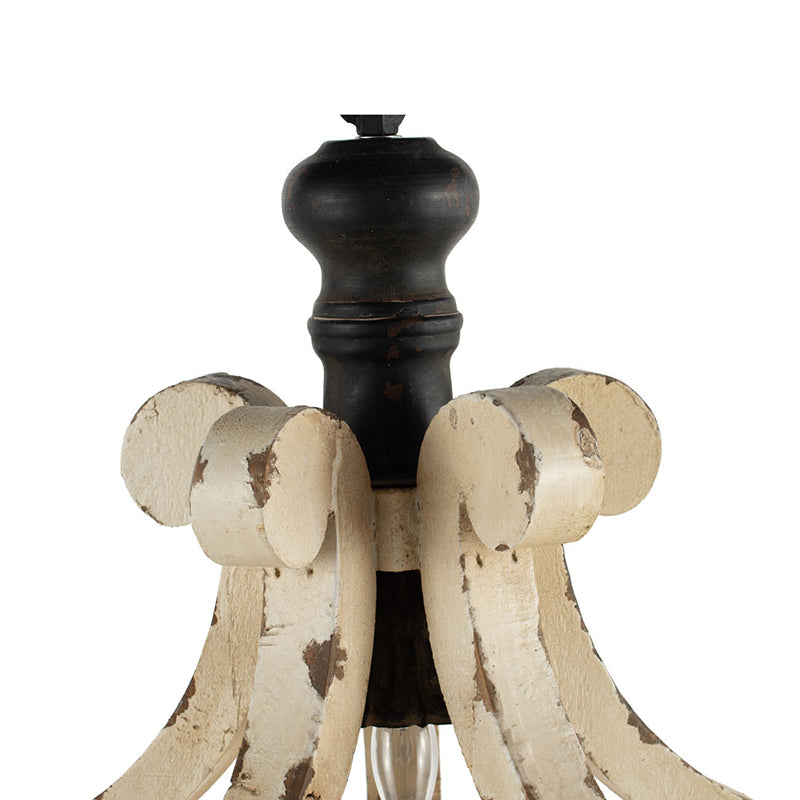 Farmhouse Chandelier, Dilapidated White