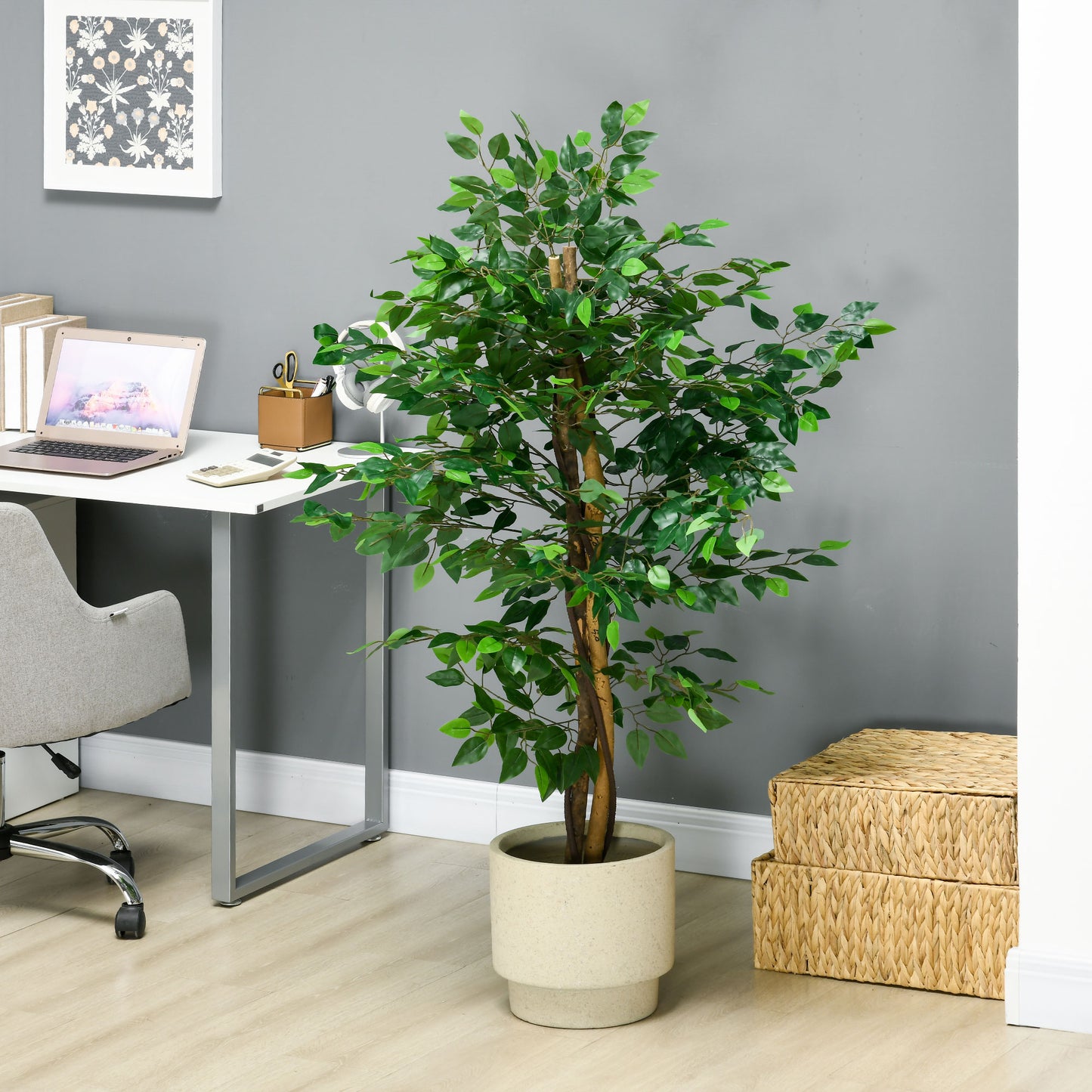5ft Artificial Ficus with Pot