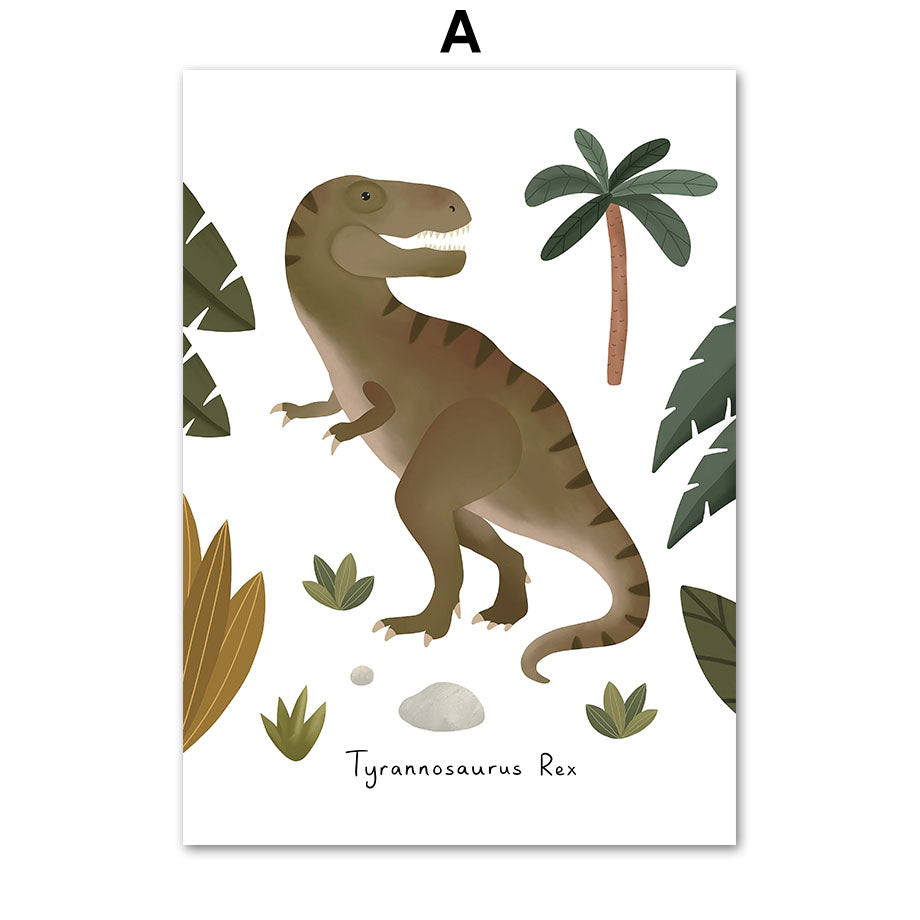 Children's Wall Art, Dinosaurs