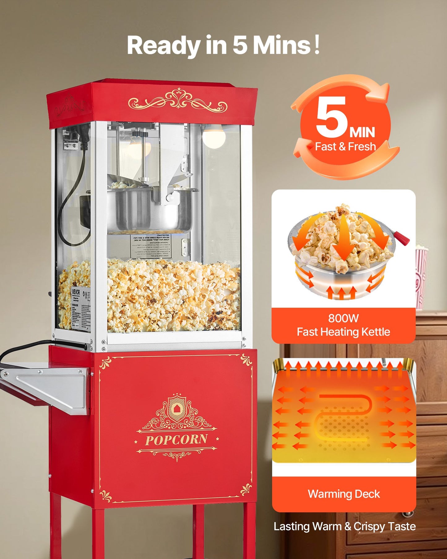 Popcorn Machine with Cart