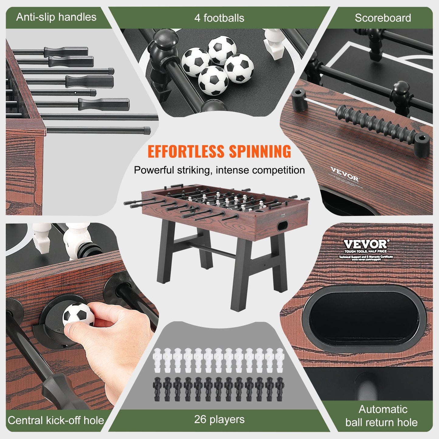 55" Standard Size Foosball Table