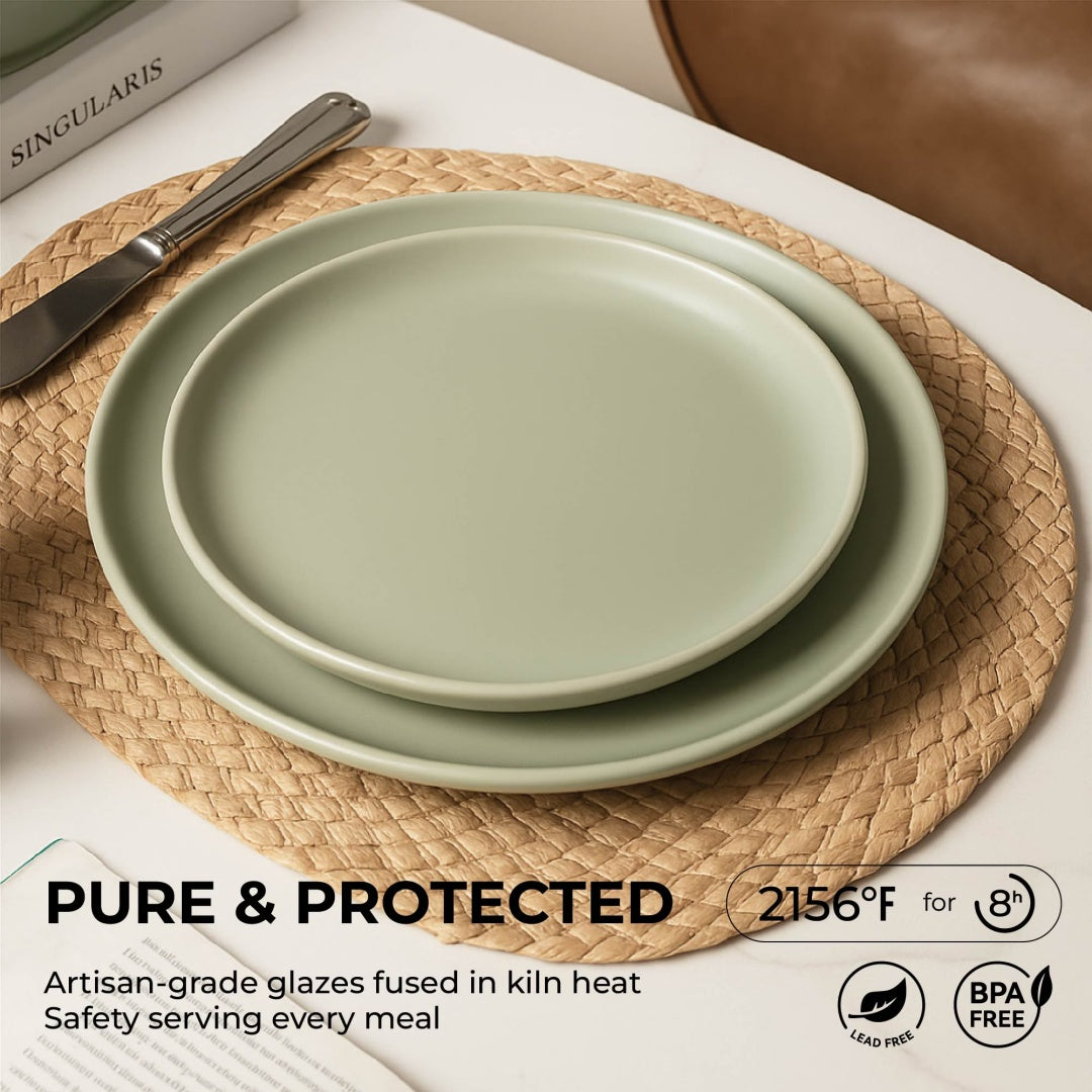 12-Piece Stoneware Dinnerware Sets With Mugs