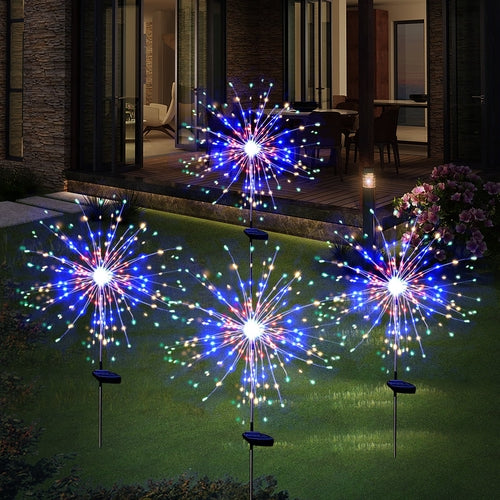 4PCS 120 LED Multi Color Outdoor Firework